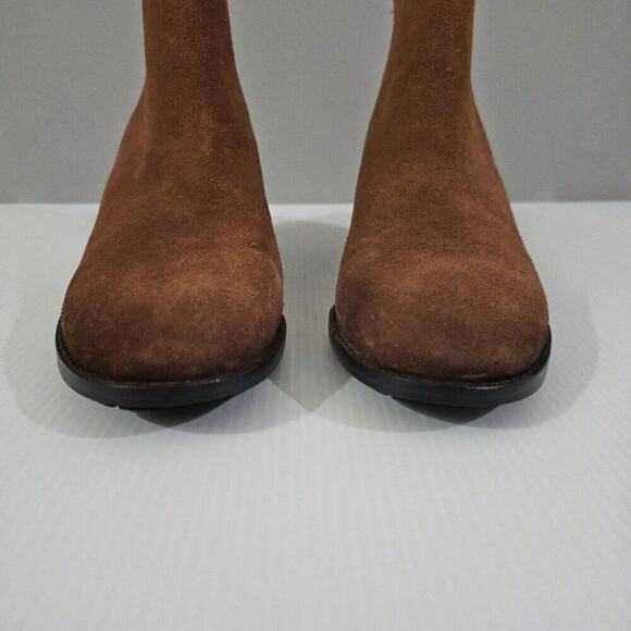 Sam Edelman Kaiti Zip Ankle Bootie Womens 7.5 Brown Suede Low Heel Western NEW - Picture 5 of 13